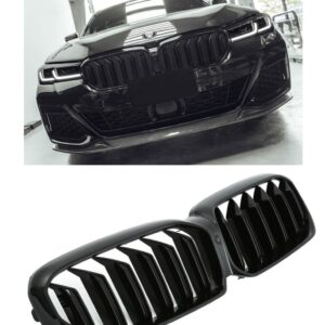 BMW 5 SERIE G30 G31 LCI Vanaf 2020 SPORT RADIATOR GRILL DUBBELE BEUGEL GLOSS ZWART