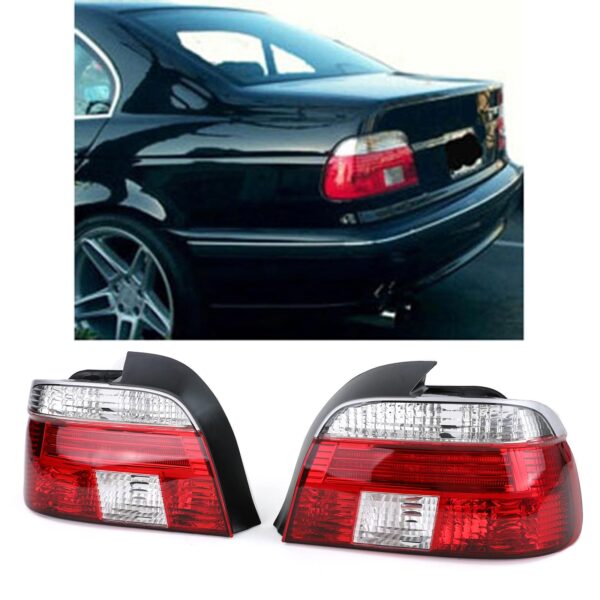 Helder glas achterlichten rood wit kristal voor BMW 5 Serie E39 Sedan 95-00