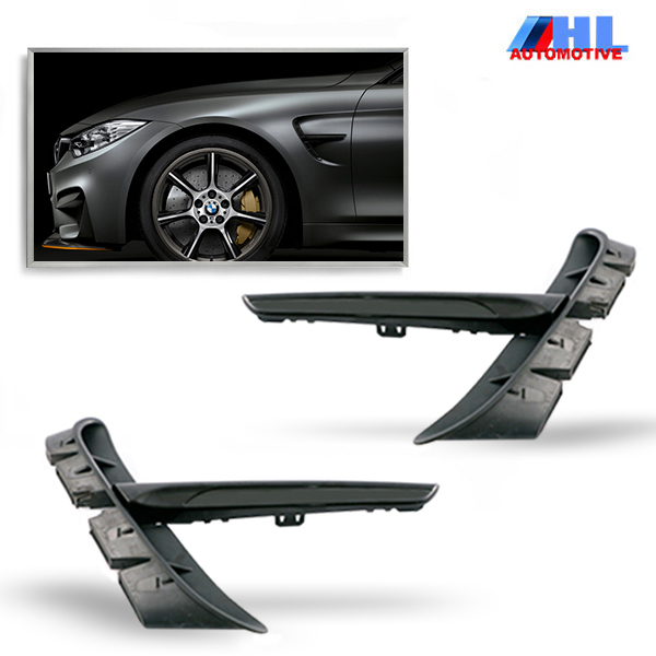 M4 Luchtkanaalrooster look kleur Zwart  BMW F30/F31 bj 11-15.