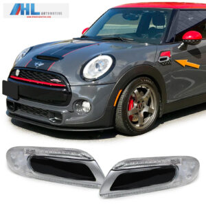 LED zijknipperlicht zwart zilver sportieve look voor Mini Cooper F55/F56/F57 vanaf 13