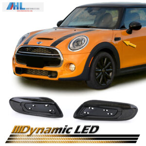 Dynamische LED zijmarkeringslichten zwart voor Mini Cooper F56 vanaf 13