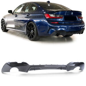 Achterdiffusor sportoptiek carbon look voor BMW 3-serie G20 sedan vanaf 18