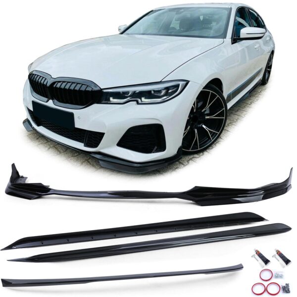 Bodykit voor achterspoiler dorpel zwart hoogglans voor BMW 3-serie G20 sedan vanaf 18