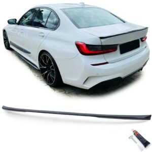 Achterspoiler lip sport look zwart glans voor BMW 3-serie G20 sedan vanaf 18