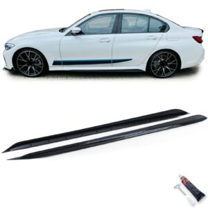 Side skirts sportlook zwart glans voor BMW 3-serie G20 sedan vanaf 18