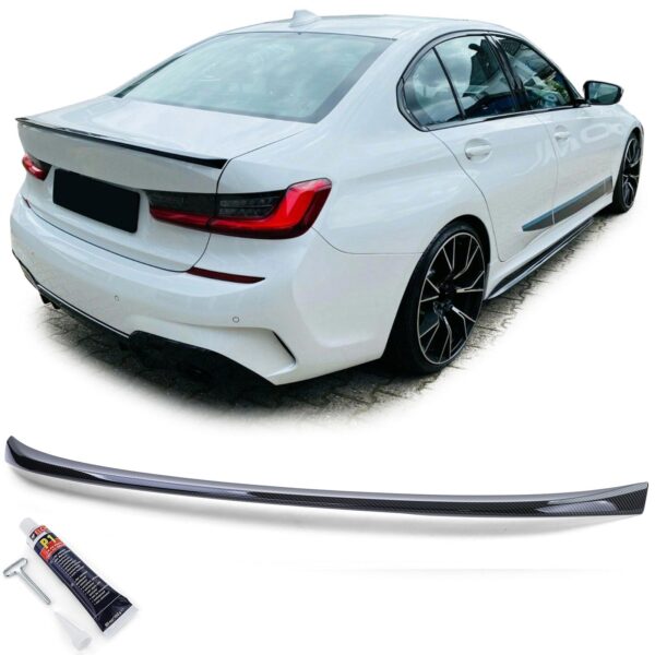 Sport achterspoiler carbon look voor BMW 3-serie G20 sedan vanaf 18