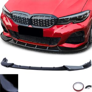 Front spoilerlip Sportief  zwart glans passend voor BMW 3 Serie G20 G21 vanaf 18