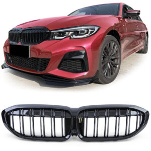 Sport radiateurgrille double bar performance glans passend voor BMW 3 Serie G20 G21