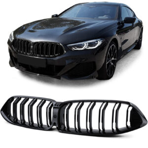 Sportieve grill double bar glans Zwart 8 Serie BMW G14, G15 en G16