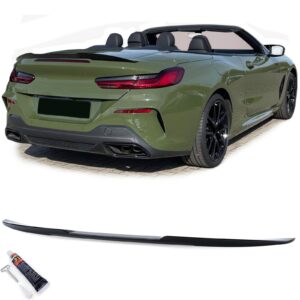 Sportieve Achterspoiler Lip in Glanzend Zwart voor BMW 8 Serie G14 F91 Cabrio vanaf 2018