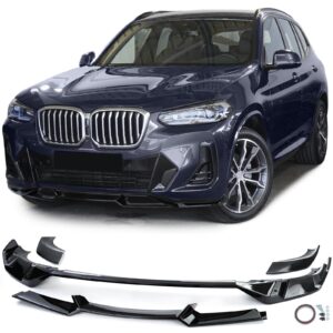 Voorspoilerlip New Performance zwart glans passend voor BMW X3 G01 vanaf 21