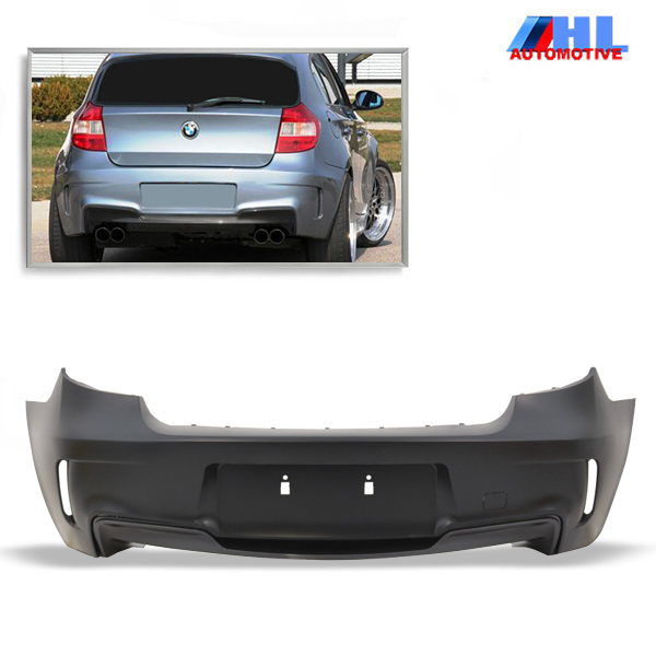 Achterbumper M1 look + PDC  BMW 1-serie E87 bj 04-11.