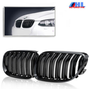 Grille DubbelSpijl Glanzend Zwart BMW E92/ E93 LCI  bj 10 - 13.