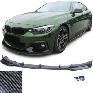 BMW 4-serie F32 F33 F36 vanaf 13 Voorspoiler lip bumper carbon look.