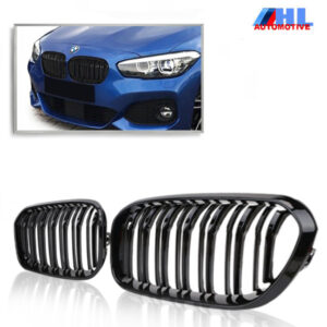 M Grille BMW F20/F21 Dubbel Spijls Hoogglans Zwart bj vanaf  08/ 2015 .