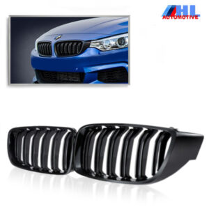 Grille DubbelSpijl Mat Zwart BMW 4 serie F32/F33/F36/F82/F83 bj 13-16.