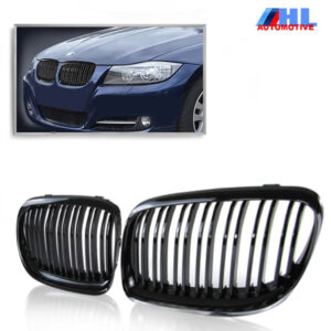 Grille Dubbelspijls Glanzend zwart BMW E90/E91 LCI bj 08 - 12.