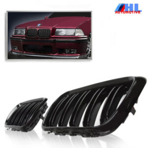 Grill DubbelSpijls Glanzen Zwart BMW E 36 Sedan/Coupe/Cabrio/Compact/Touring  bj 96-99.