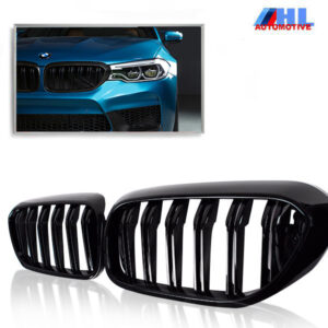 Grill DubbelSpijls Mat Zwart BMW G30/G38 bj vanaf 2016.