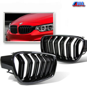 Grille Dubbel Spijl Glanzend Zwart BMW 3 serie F30/F31