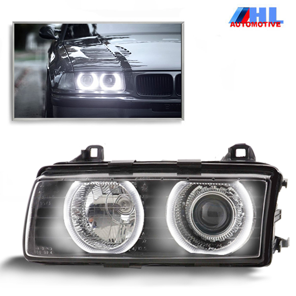 LED Angel Eyes Koplampen BMW E36 Sedan/Touring 90-98 H7