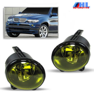 Mistlampen geel kleur H11 BMW X5 E53 facelift bj 03-06.