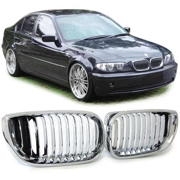 Grille BMW E46 Sedan/Touring 09/01-05 Chrome